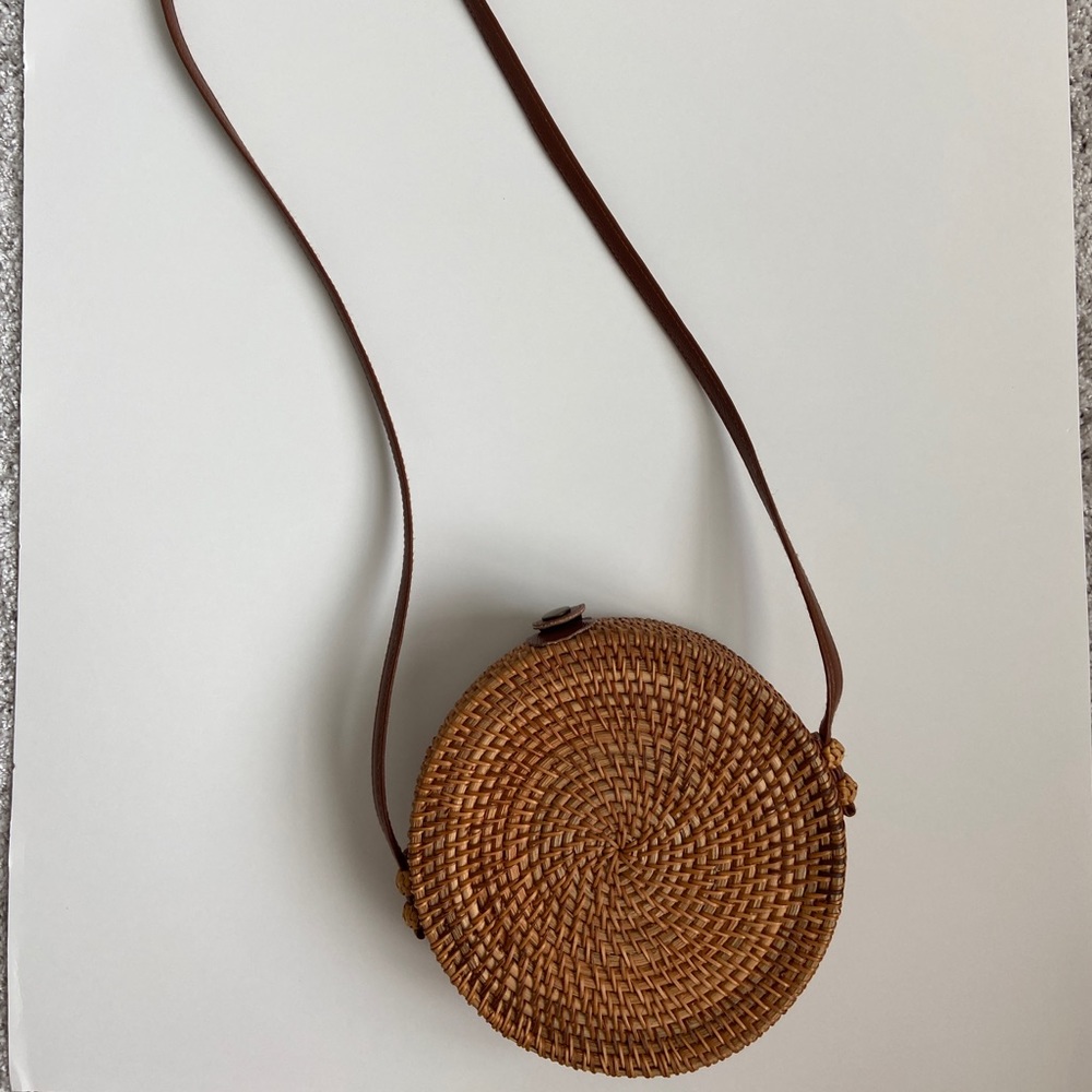 Rattan Crossbody Bag
